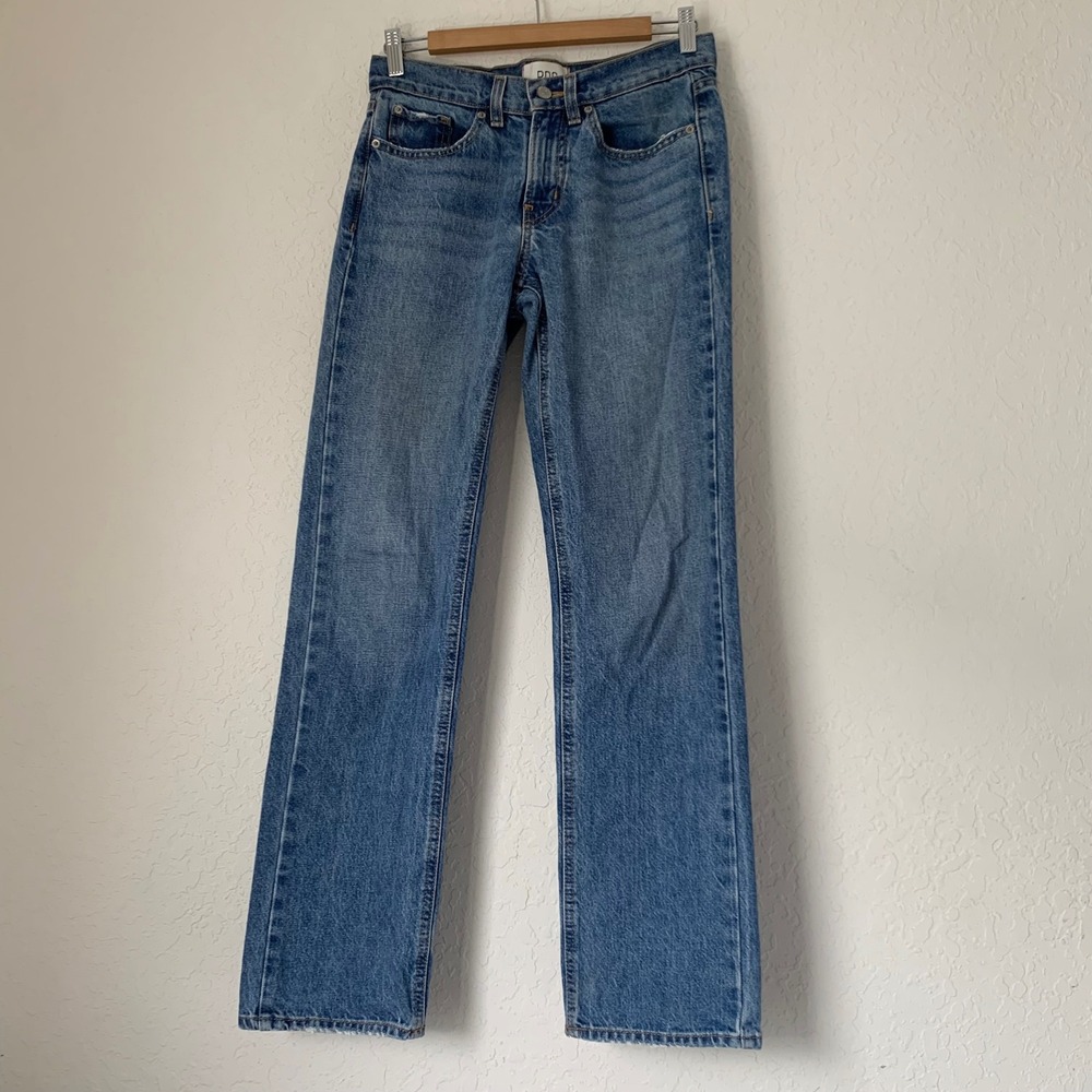 BDG Cowgirl Jean Women 25 Blue Straight Leg High Rise Western Coastal 90s Retro